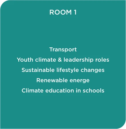 Table 1: Suggestions of topics grouped by breakout room
