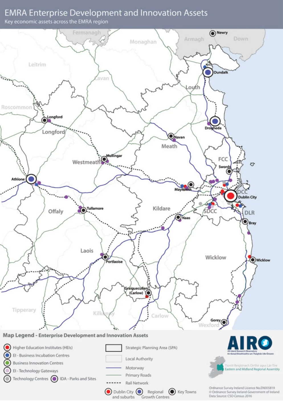 Figure 6.5 EMRA’s Enterprise Development and Innovation Assets Map