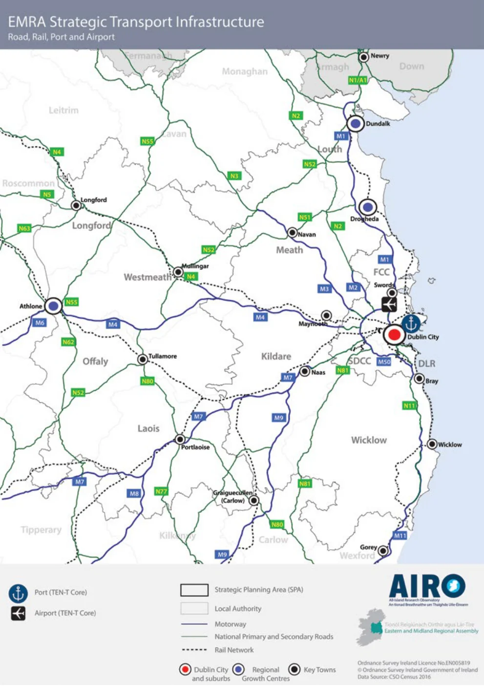 Figure 8.1: EMRA Strategic Transport Infrastructure