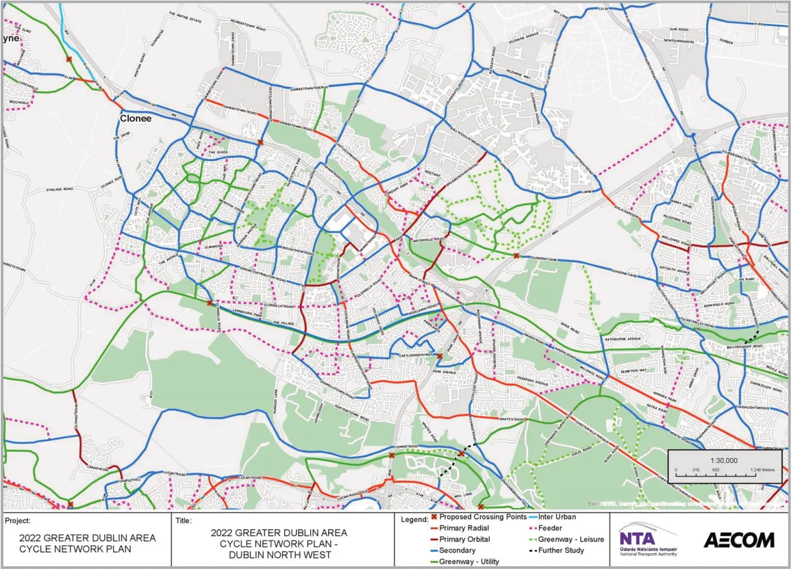 Figure 11.1: Extract from the Updated GDA Cycle Network