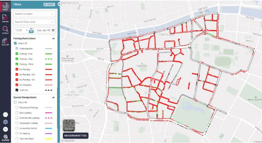 Figure 20: Kerbside management tool