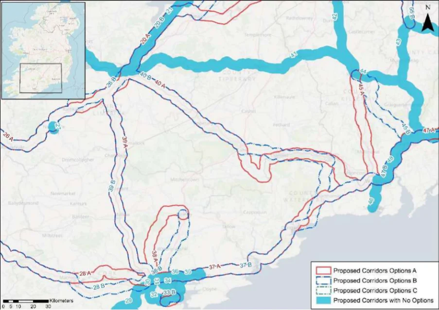 Table 39. Appraisal Relating to Corridor 39 Cork to Limerick (west of M7)