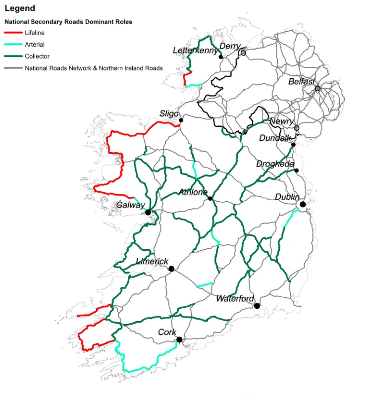 Figure 5.5 Dominant function of National Secondary Roads